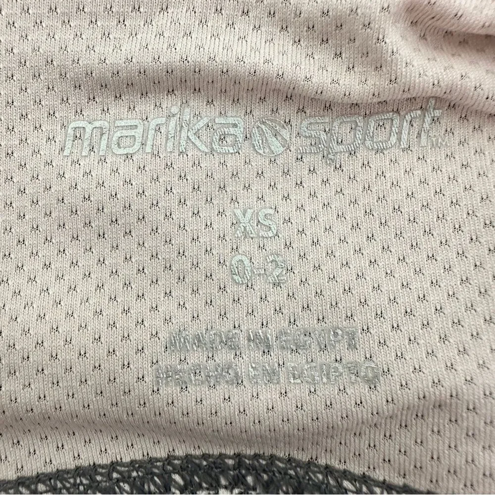 Marika sport gray capri workout leggings size XS 0-2